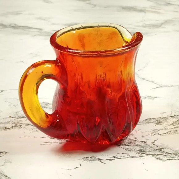 Degenhart Glass Mini Pitcher Trinket Paperweight Toothpick Vtg - Picture 4 of 9